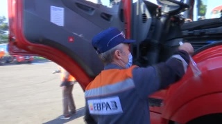 Обработка грузовых машин на Распадской