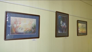 Экспозиция художника-космиста в библиотеке Лихачева