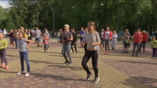 Фитнес-марафон в парке Гагарина