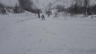Соревнования по лыжным гонкам в Калтане
