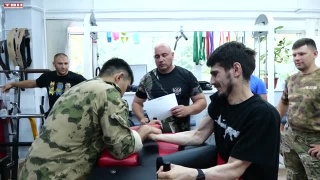 Армрестлинг среди участников СВО и росгвардейцев 