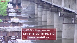 Уровень Томи в Новокузнецке резко повысился