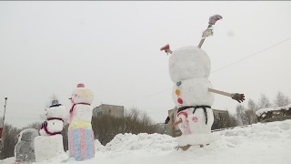 Новоильинский район. Снежный городок