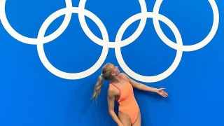 Арина Суркова выступает на Олимпиаде