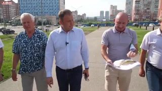 Губернатор осмотрел проект Томского бульвара