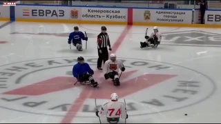 Первая игра «Кузнецкого легиона» по следж-хоккею