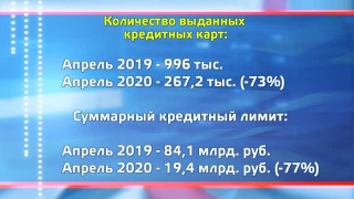 Выдача кредиток сократилась в три раза