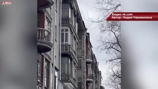 В Новокузнецке 8 марта бушевал ураган