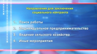 Социальный контракт. Новая мера поддержки