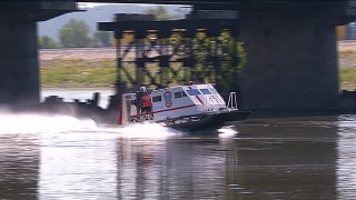 Учения на воде в Топольниках