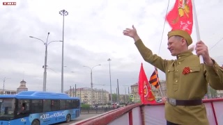 «Трамвай Победы» на улицах Новокузнецка