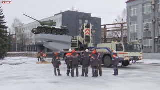 Т-34 на техобслуживании