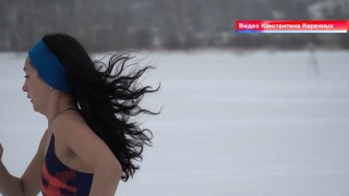 Новокузнецкие моржи на криатлоне в Кемерове
