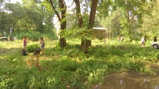Убрали бесхозную территорию