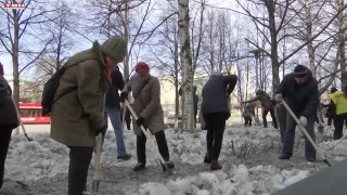 Сегодня прошел городской субботник 