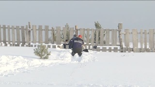 Сход лавины. Принудительный 