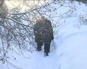 Снег в частном секторе Куйбышево