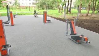 Обустройство спортплощадки у школы №2